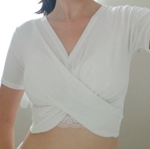 [Like New] Wrap Crop Top